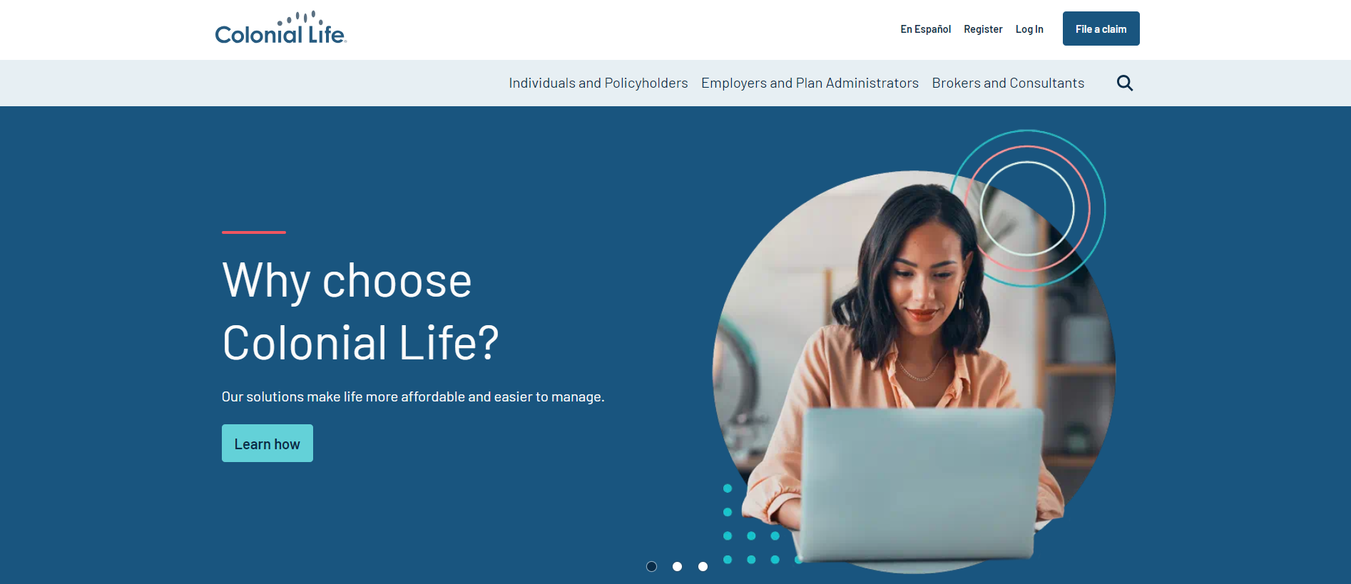 Colonial Life Site Screenshot: Best Aetna Medicare Supplement Insurance