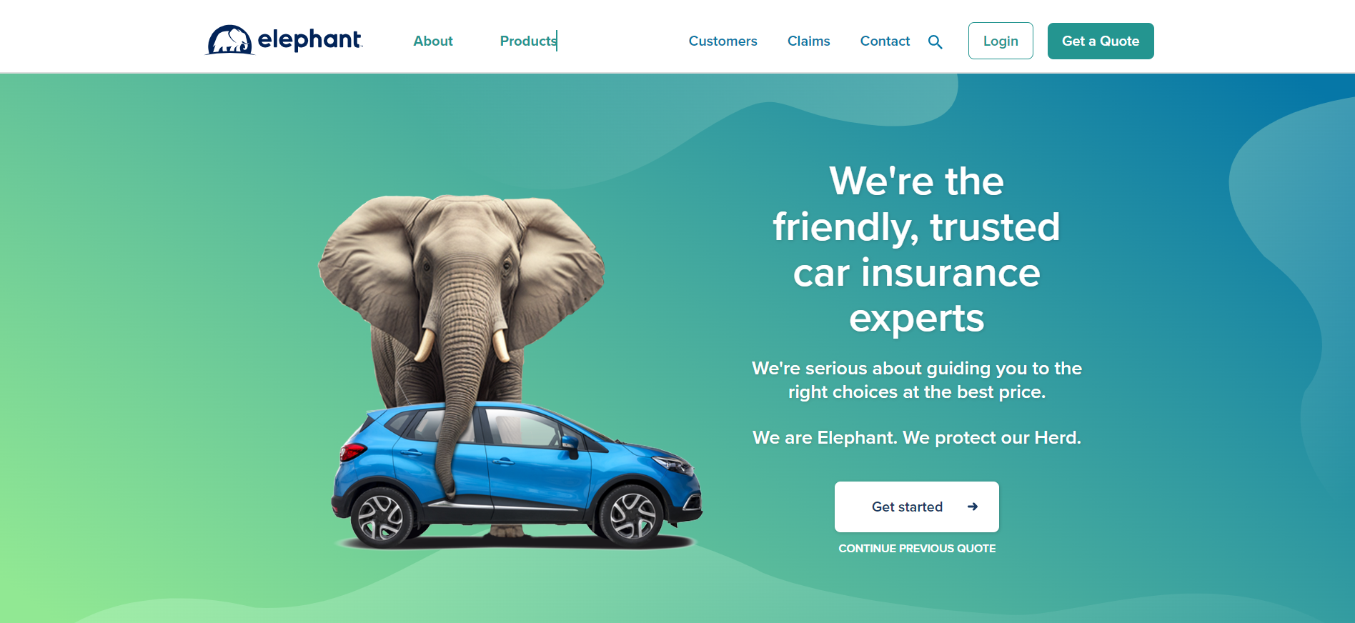 Elephant Site Screenshot: Best Aetna Supplemental Health Insurance